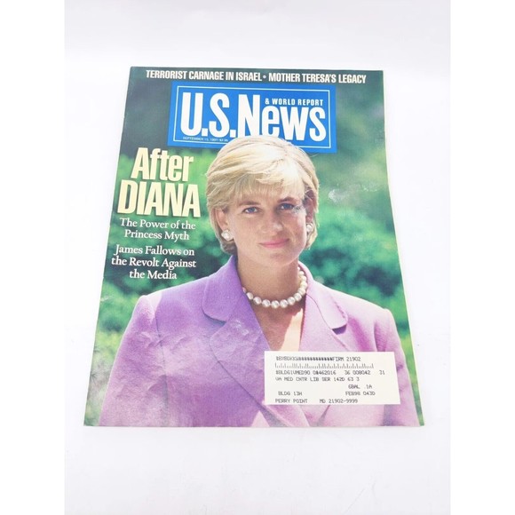 Vintage U.S. News & World Report Magazine 1997 Princess After Diana The Power - Picture 1 of 9